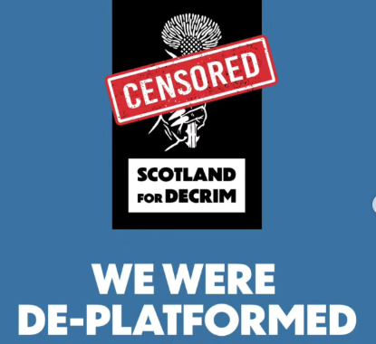 ‘Scotland For Decrim’ Deplatformed by Meta